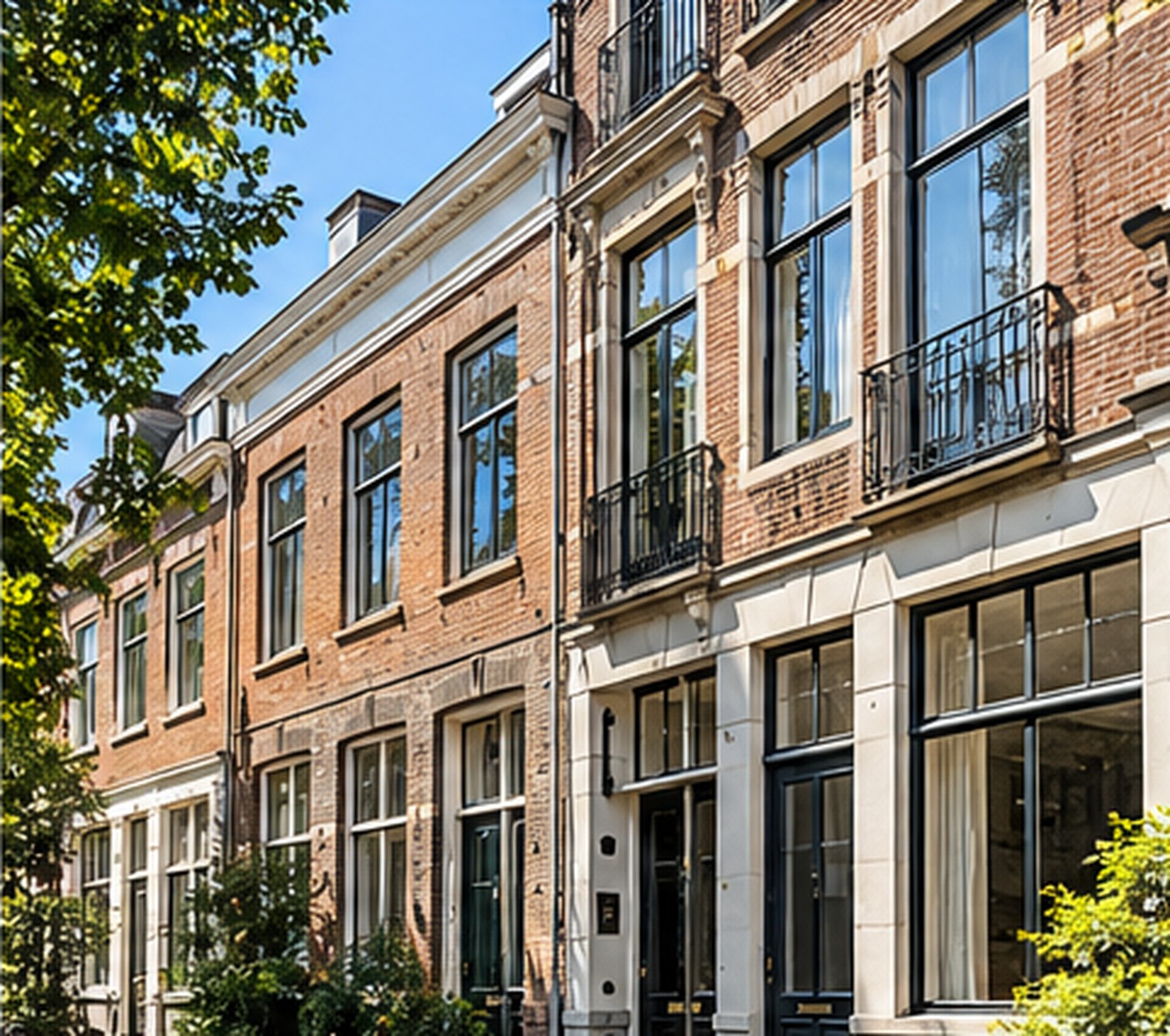 Architectuurimpressie van een stedelijk herenhuis, passend bij een ontwikkelconcept in Utrecht
